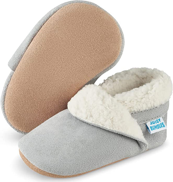 Baby Slippers - Grey