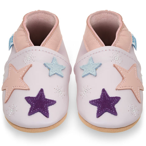 Baby Shoes Purple Stars