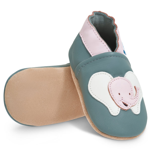 Smily Elephant Soft Leather Baby Shoes