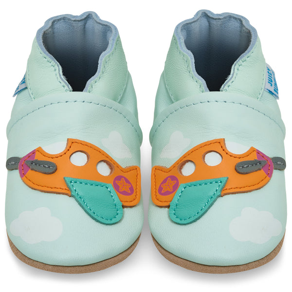 Airplane Soft Leather Baby Shoes