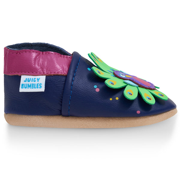 Peacock Soft Leather Baby Shoes