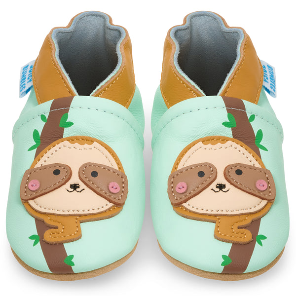 Sloth Soft Leather Baby Shoes